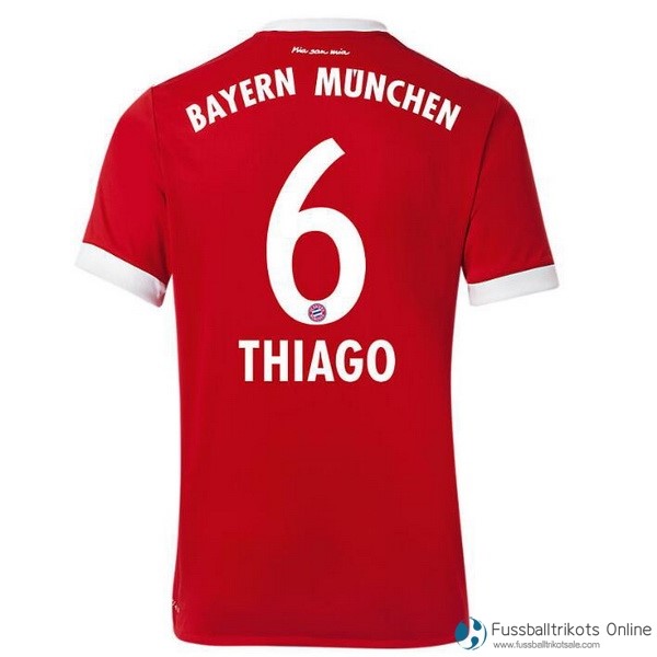 Bayern München Trikot Heim Thiago 2017-18 Fussballtrikots Günstig